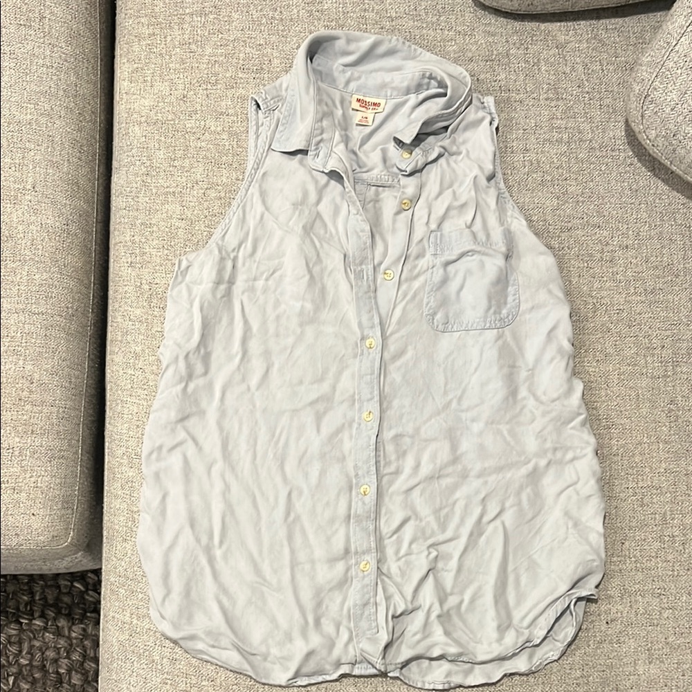 Mossimo Supply Co. Light Blue Button-Up Shirt